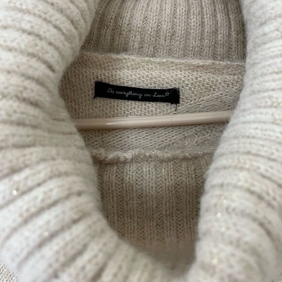 Do Everything in Love Cowl Sequin Poncho - Picture 2 of 2